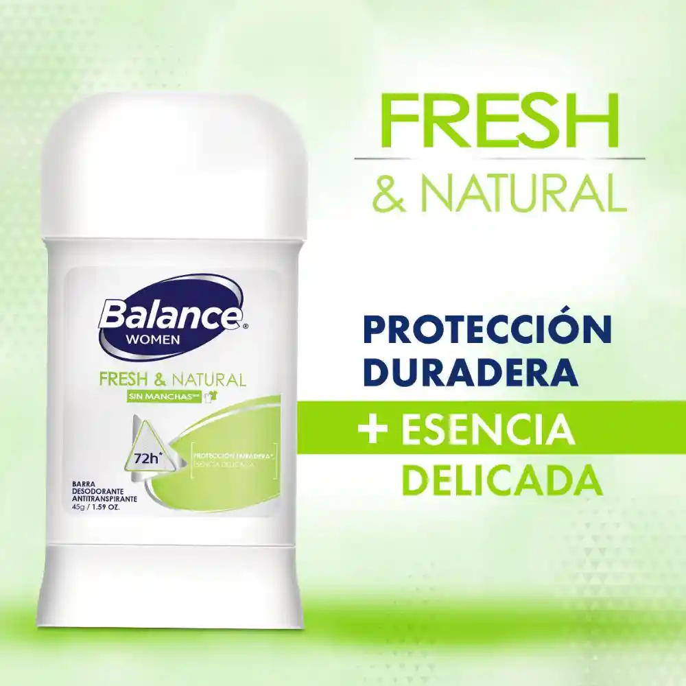 Balance Desodorante Fresh & Natural en Barra