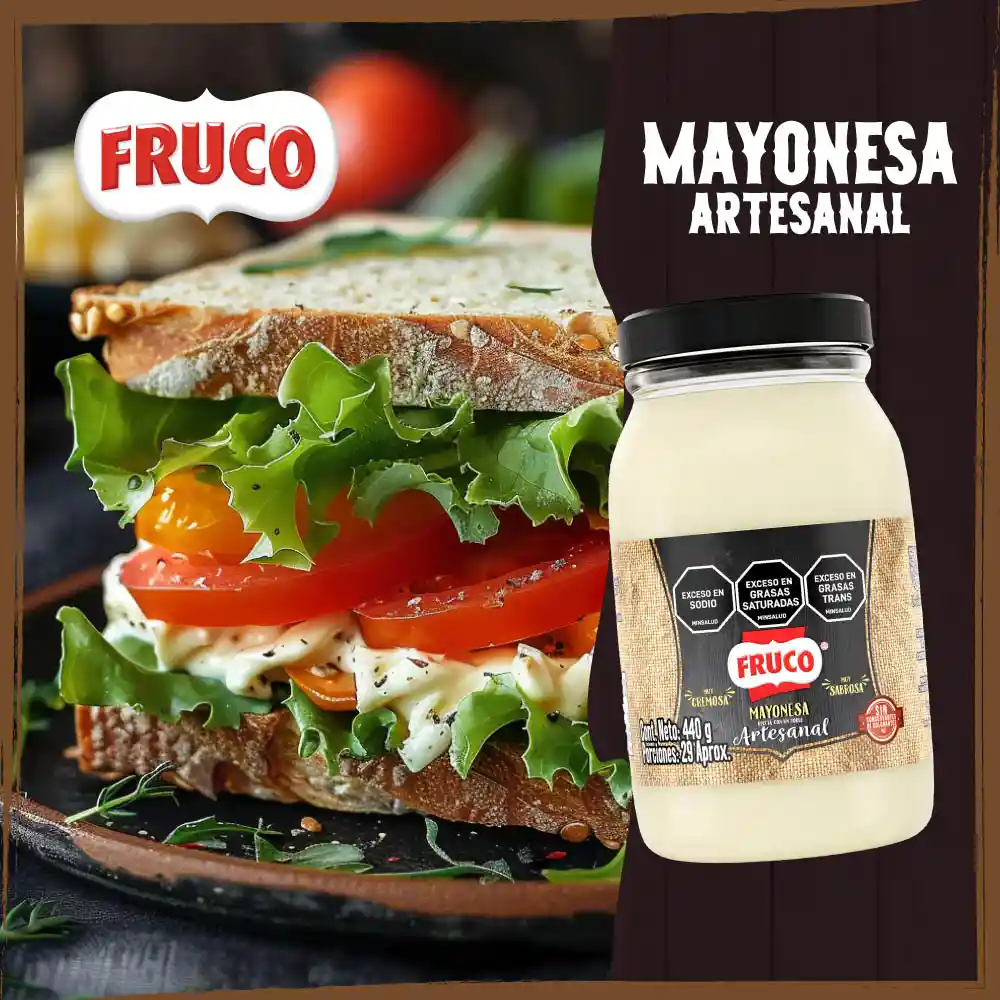 Mayonesa Fruco receta Artesanal  440G