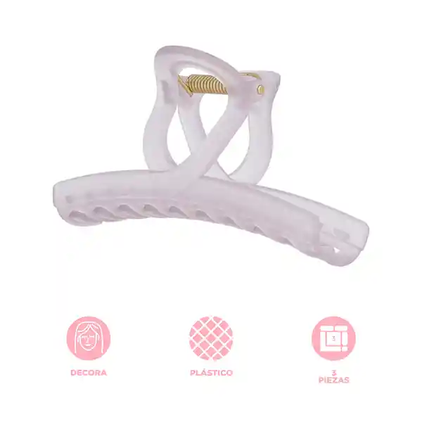 Set de Pinzas Para Cabello Rectangular Serie Miniso