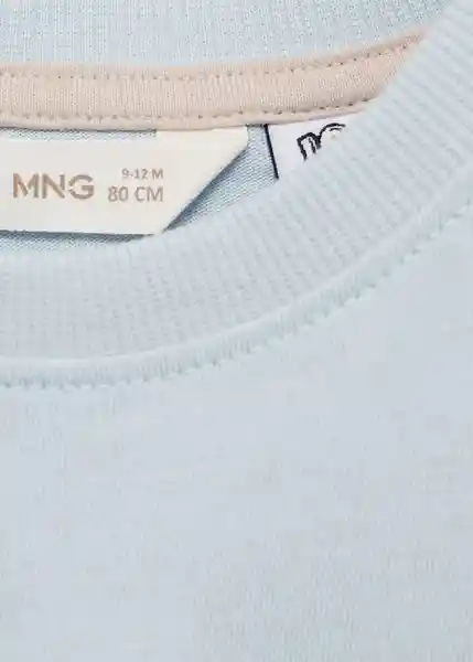 Camiseta Basklt Celeste Talla 70 Niños Mango