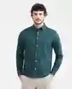 Camiseta Linen With Duck Verde Nafta Ultra Oscuro M Chevignon
