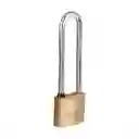 Candado De 30 Mm Tipo Italiano Con Gancho Largo Y 2 Llaves Hermex