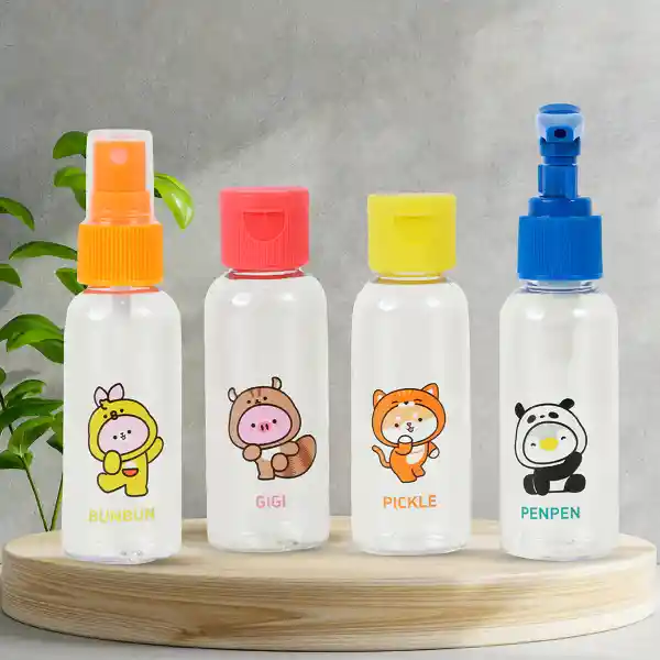 Kit de Botellas de Viaje Cosplay de Animales Mini Family Miniso