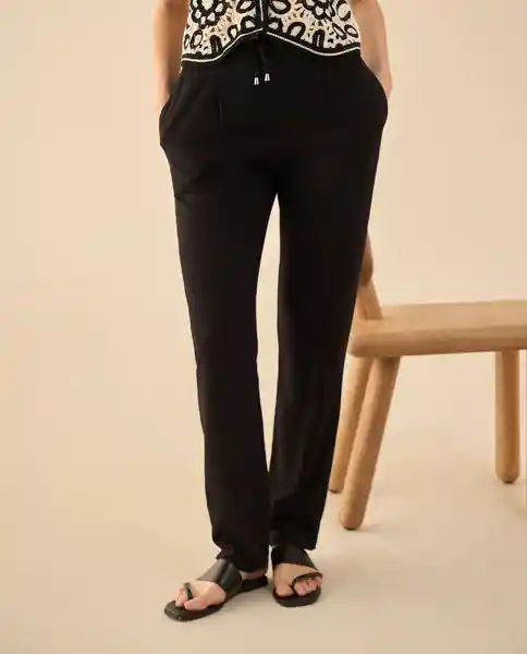 Pantalón Negro Jaguar Ultraoscuro Talla 8 131G002 Esprit