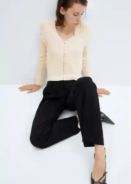 Cárdigan Rikki Crudo Talla XL Mujer Mango