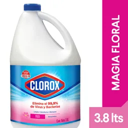 Blanqueador Clorox Magia Floral Botella 3.8 lt