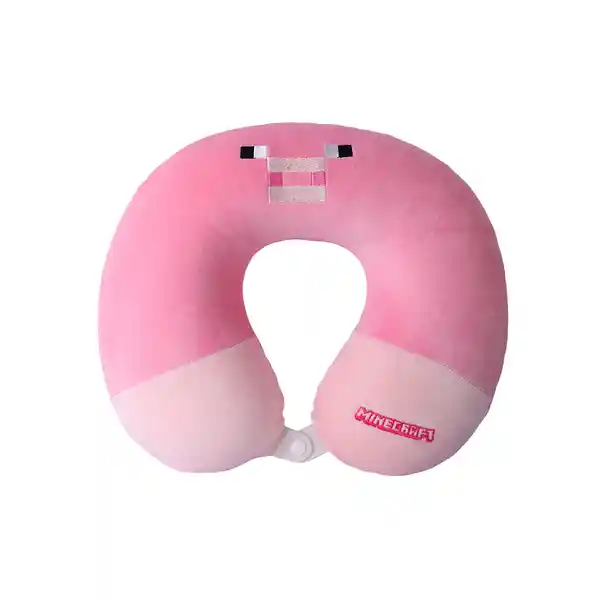Almohada de Viaje Para el Cuello de Espuma Minecraft Rosa Miniso