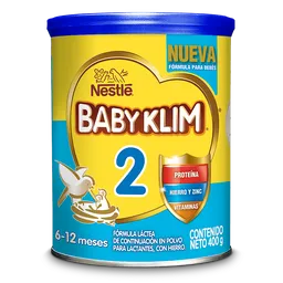 Babyklim 2 Fórmula Láctea de Continuación en Polvo para Lactantes de 6-12 Meses