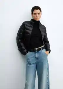 Abrigo Anorak Blandi Negro Talla 28 Mujer Mango