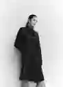 Abrigo Trench Polanapu Negro Talla XL Mujer Mango