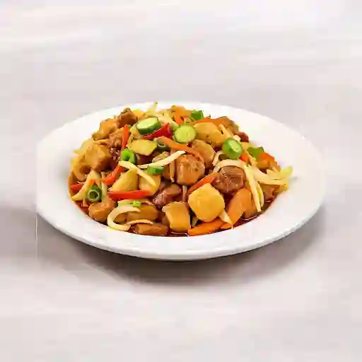 Chop Suey con Pollo Agridulce