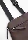 Bolso P Allday Chocolate Talla 99 Hombre Mango