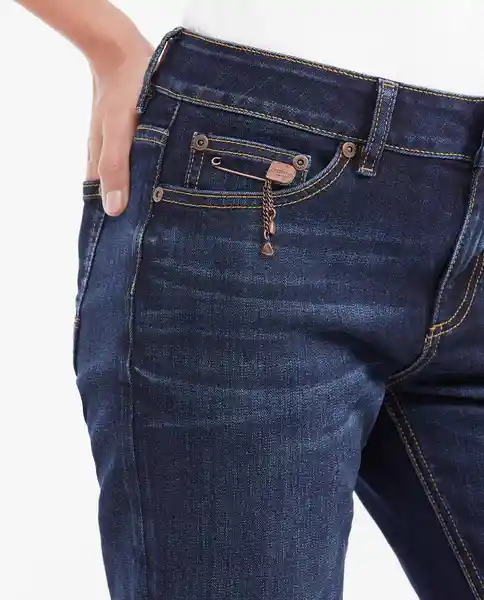 Jean Rusty Femenino Azul Dark Talla 10 Chevignon