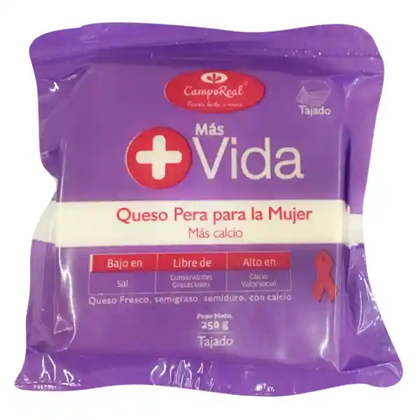 Queso Pera Campo Real Mujer Más Vida Tajado