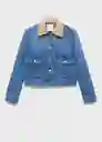 Chaqueta Cazadora Adara Tejano Medio Talla XS Mujer Mango