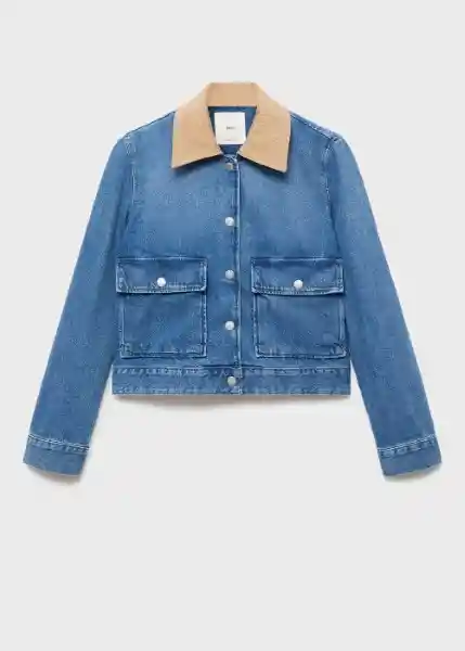 Chaqueta Cazadora Adara Tejano Medio Talla XS Mujer Mango