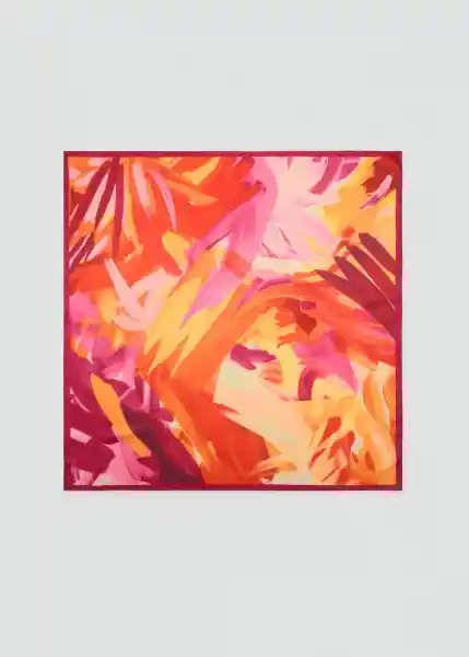Pañuelo Sandia Fucsia Talla 99 Mujer Mango