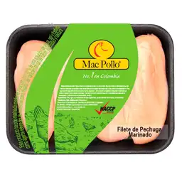 Mac Pollo Filete de Pechuga Sin Piel Refrigerado