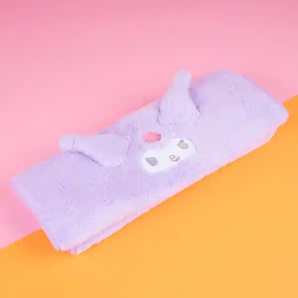 Toalla Para Baño de Microfibra Kuromi Sanrio Morado Miniso