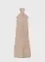 Vestido Gong Piedra Talla S Mujer Mango