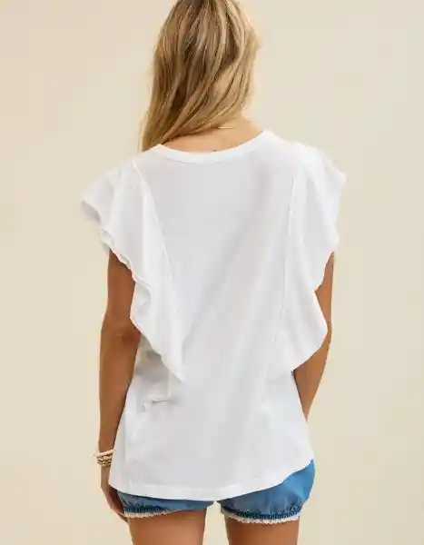 Camiseta Aerie Blanco Talla Medium 3805100 American Eagle