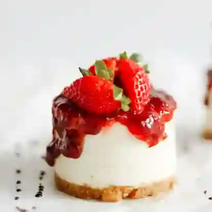 Mini Cheesecake de Fresa