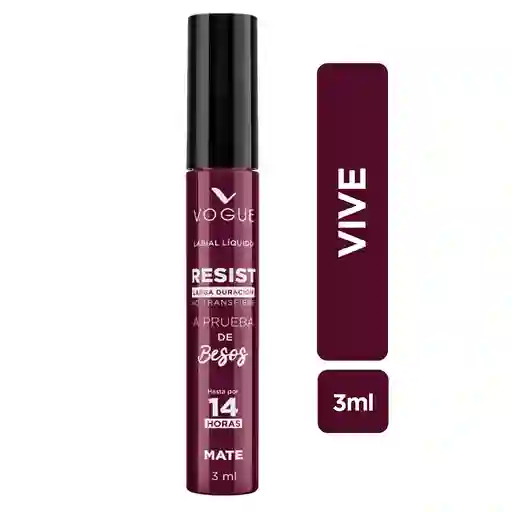 Labial Líquido Vogue Resist Vive 3ml