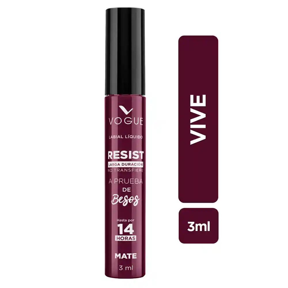 Labial Líquido Vogue Resist Vive 3ml