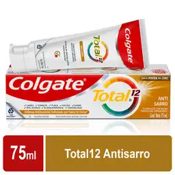 Colgate Crema Dental Total 12 Antisarro 75 mL