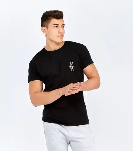 Typer Camiseta Negro Talla L 823935