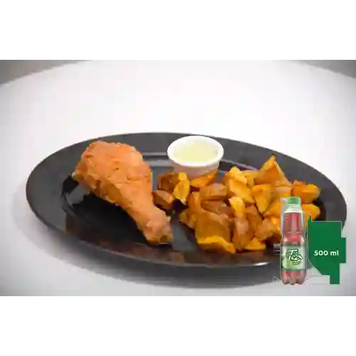 Combo Muslo Apanado + Mr Tea Limón 500 ml