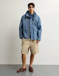 Chaqueta Hombre Azul Talla Small 1751401 American Eagle