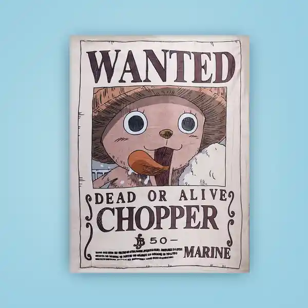 Manta Extra Grande Colección One Piece Chopper Miniso