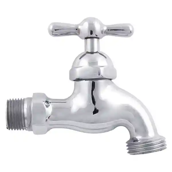 Gerfor Llave Manguera Superpesada Latón Cromo