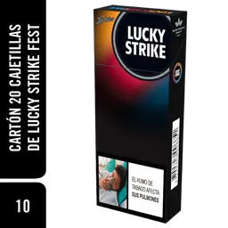 Lucky Strike Cigarrillo Carton Defest X 10