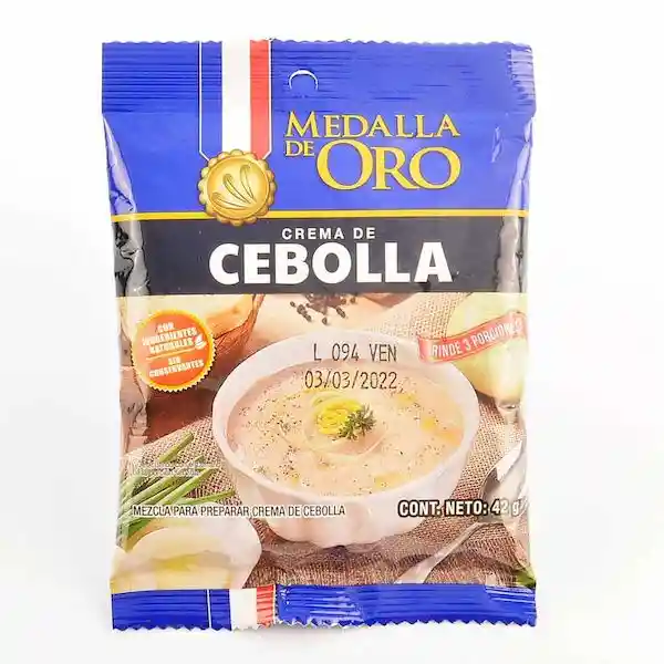 Rema Medalla Oro C De Cebolla