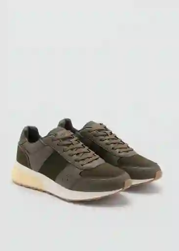 Tenis Rule Khaki Talla 40 Hombre Mango