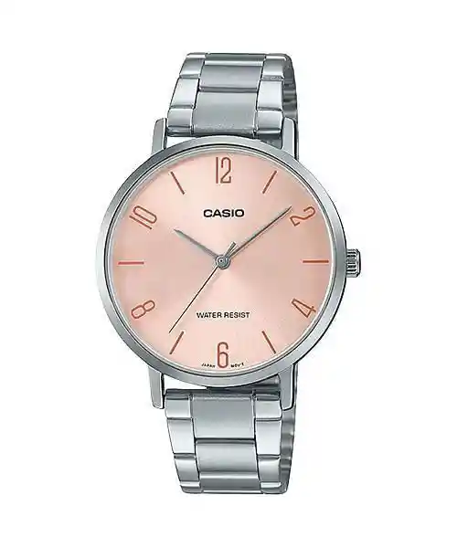 Reloj Casio Ltp-Vt01D-4A2 Plateado Mujer Elegante