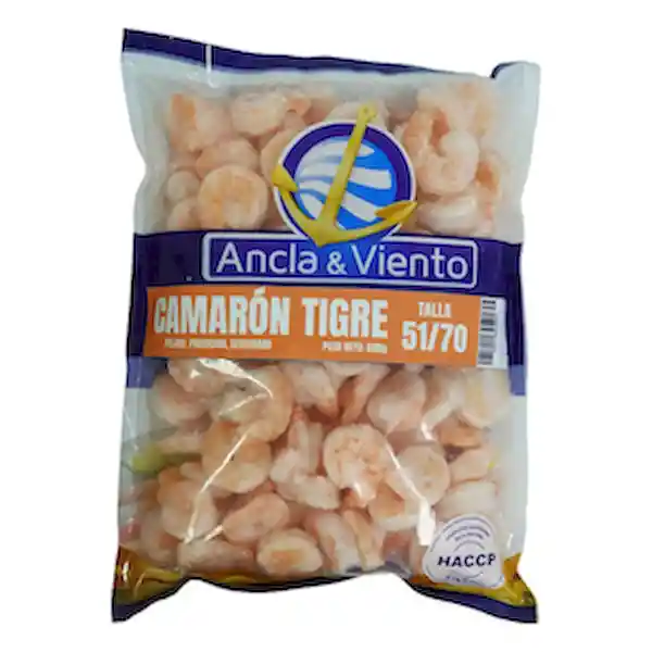 Ancla y Viento Camarón Tigre Pelado 51/70
