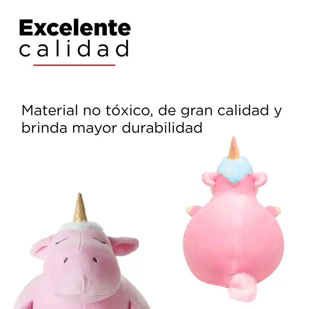 Miniso Peluche Redondo Unicornio Morado