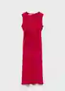 Vestido Edgar Rojo Talla M Mujer Mango