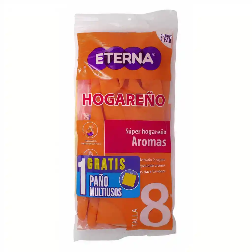 Eterna Guante Antibacterial Talla 8