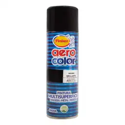 Aerocolor Pintura Laca Brillante Negro 125002-16 400 mL