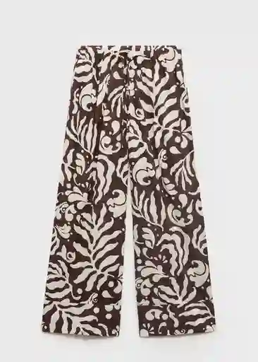 Pantalón Nemo Marrón Talla S Mujer Mango
