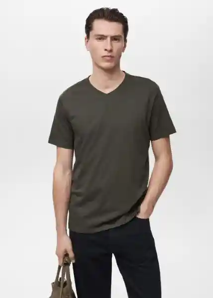 Camiseta Chelsea Antracita Talla L Hombre Mango
