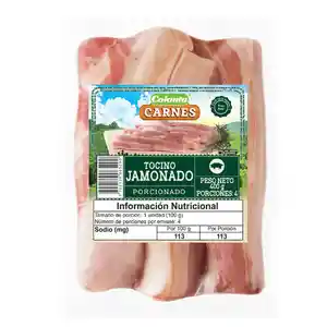 Tocino Jamonado Porcionado Colanta X 400 G