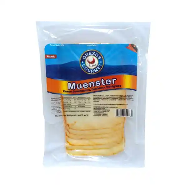 Queso Muenster Quesos Gourmet Tajado