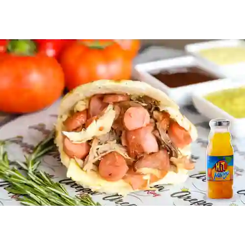 Combo Arepa King + Hit Mango 237 ml