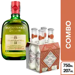 Combo Buchanans Deluxe + Mil 976 Mezclador Ginger Beer y Limón