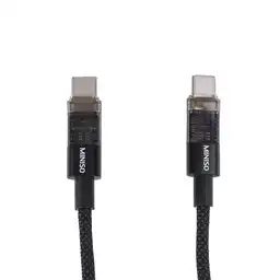 Cable de Carga Tipo C a Tipo C Serie Negro Miniso